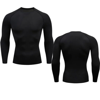 Men's Compression Running Shirt - Enhanced Blood Flow & Reduced Fatigue for Better Performance