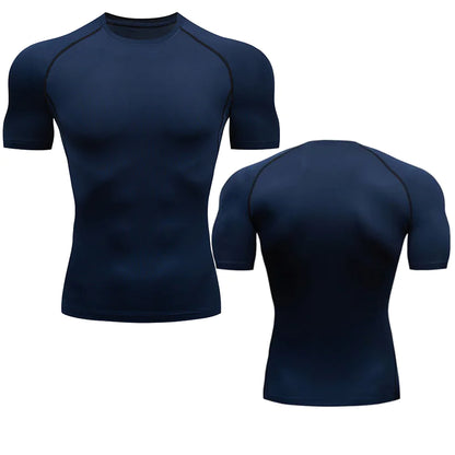 Men's Compression Running Shirt - Enhanced Blood Flow & Reduced Fatigue for Better Performance