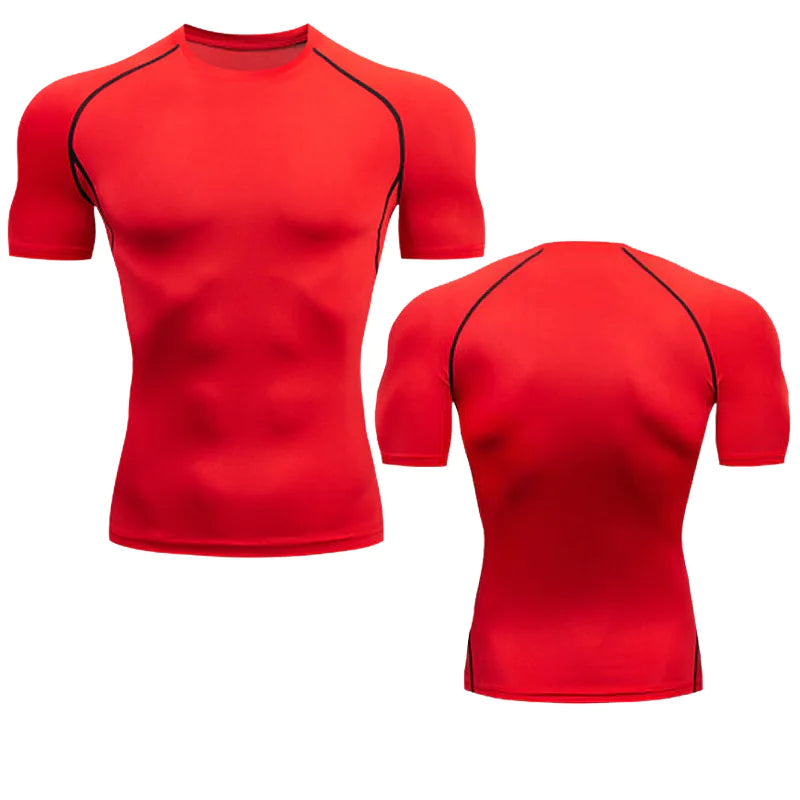 Men's Compression Running Shirt - Enhanced Blood Flow & Reduced Fatigue for Better Performance