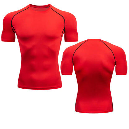 Men's Compression Running Shirt - Enhanced Blood Flow & Reduced Fatigue for Better Performance