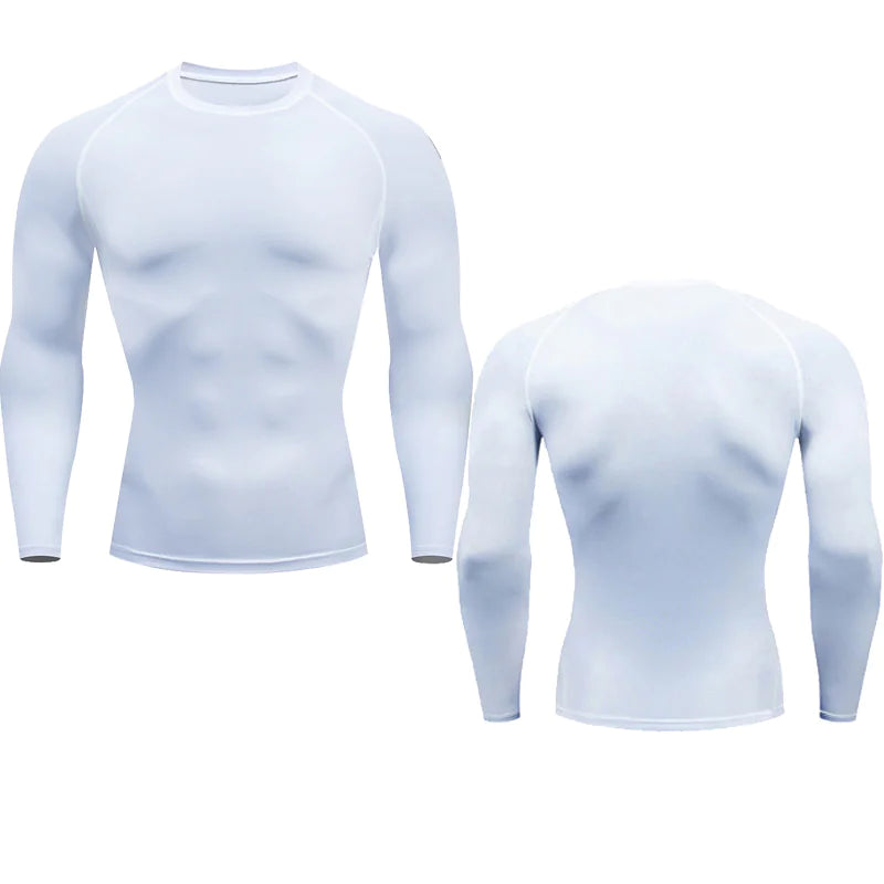Men's Compression Running Shirt - Enhanced Blood Flow & Reduced Fatigue for Better Performance