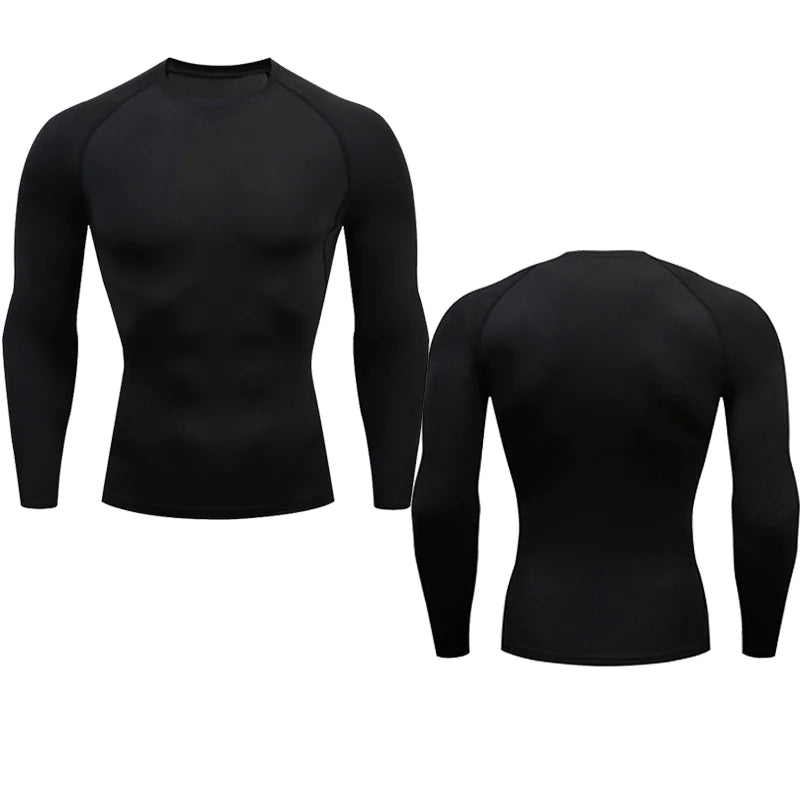 Men's Compression Running Shirt - Enhanced Blood Flow & Reduced Fatigue for Better Performance