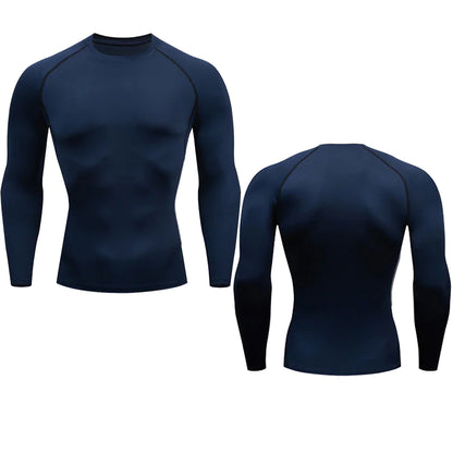 Men's Compression Running Shirt - Enhanced Blood Flow & Reduced Fatigue for Better Performance