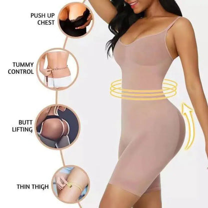 Post-Pregnancy Body Shaper - Medical-Grade Compression Bodysuit for Belly, Waist & Back Support