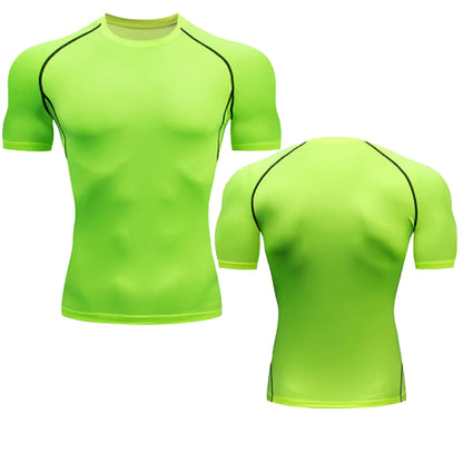 Men's Compression Running Shirt - Enhanced Blood Flow & Reduced Fatigue for Better Performance