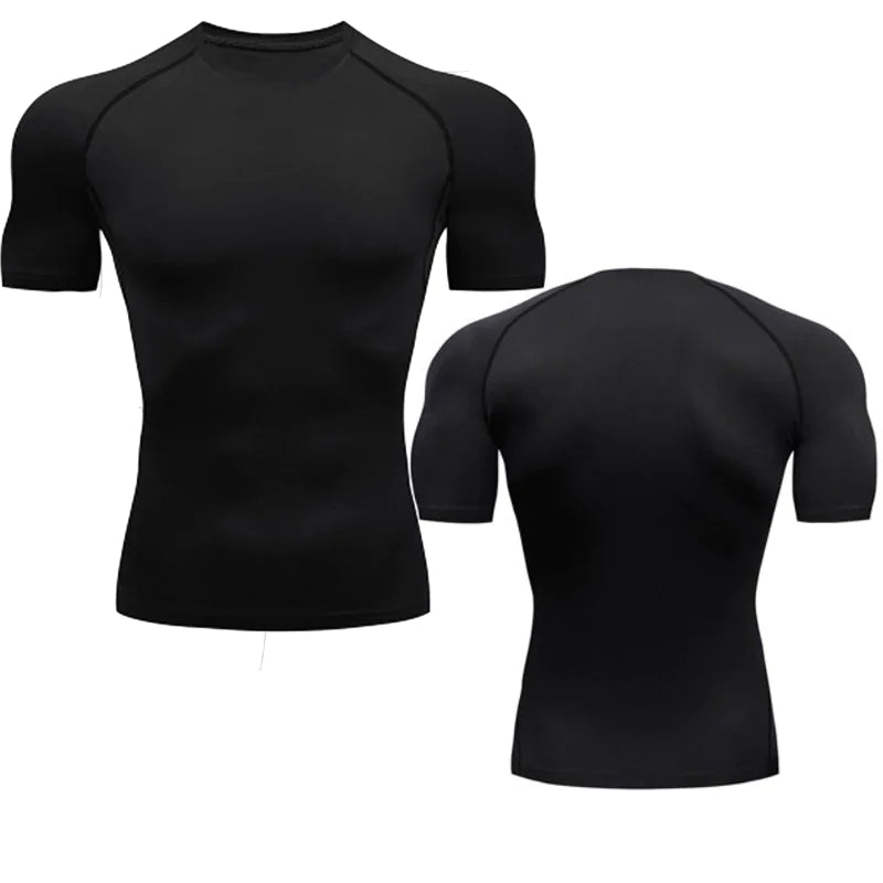 Men's Compression Running Shirt - Enhanced Blood Flow & Reduced Fatigue for Better Performance