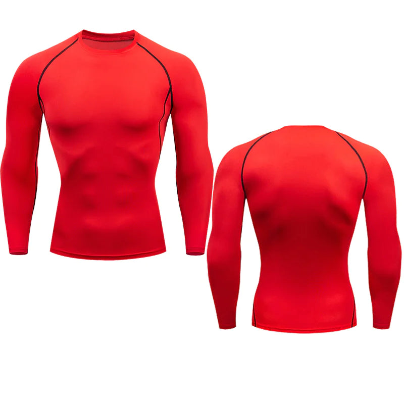 Men's Compression Running Shirt - Enhanced Blood Flow & Reduced Fatigue for Better Performance